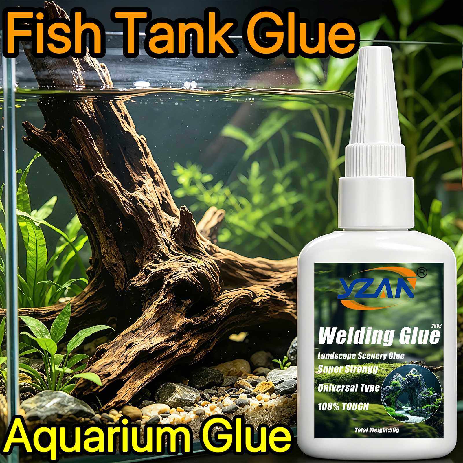 Aquarium Plant Glue Gel - Aquarium Glue Fish Tank Glue Quick