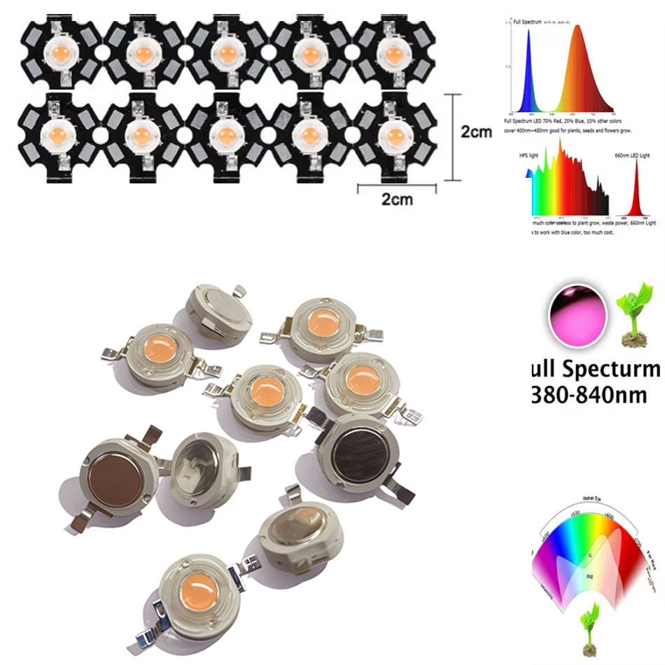 Aquarium Planted Seeds - 1W 3W 5W LED Lamp beads