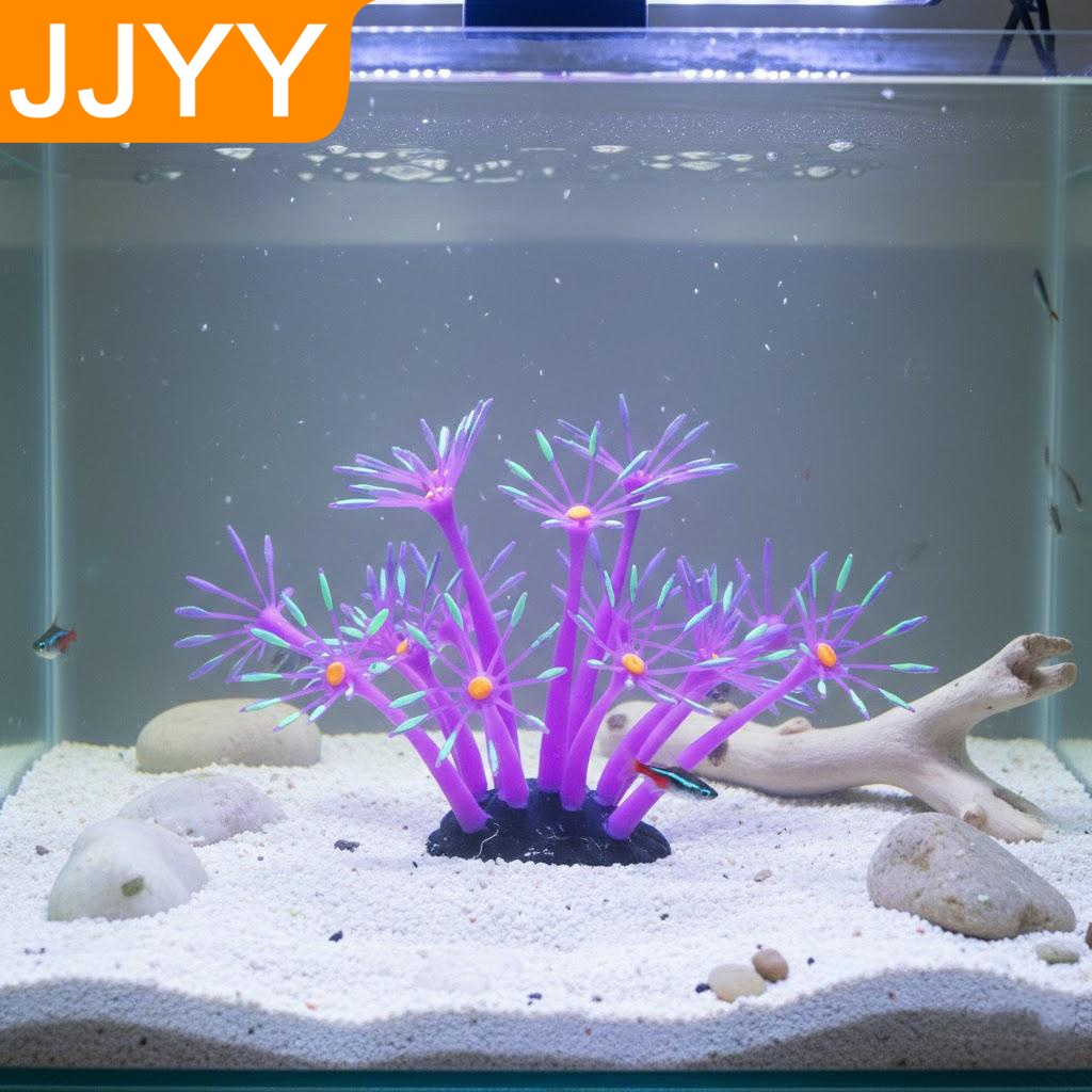 Planted Aquarium Supplies - Glowing Aquarium Coral Plant Ornament Underwater