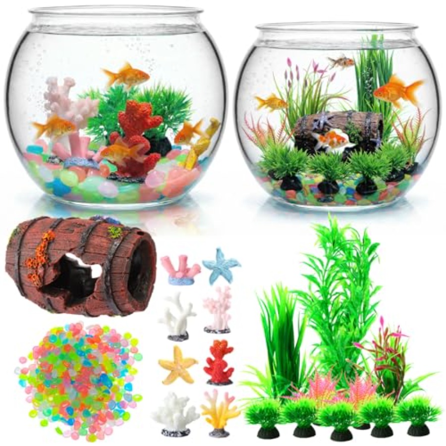 Planted Aquarium Starter Kit - 521 Pcs Plastic Fish Bowls Starter