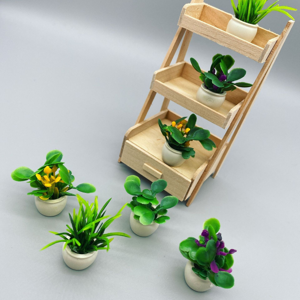 Planted Aquarium Models - Furniture Potted Miniature Artificial Tiny Bonsai
