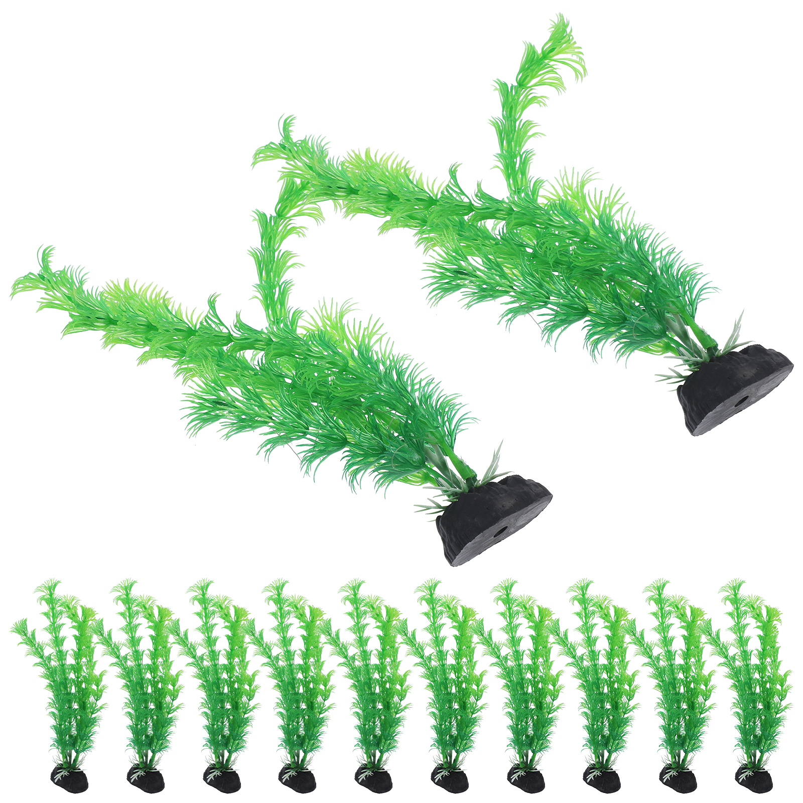 12pcs Plastic Aquarium Plants  - Planted Aquarium Models 评论和价格