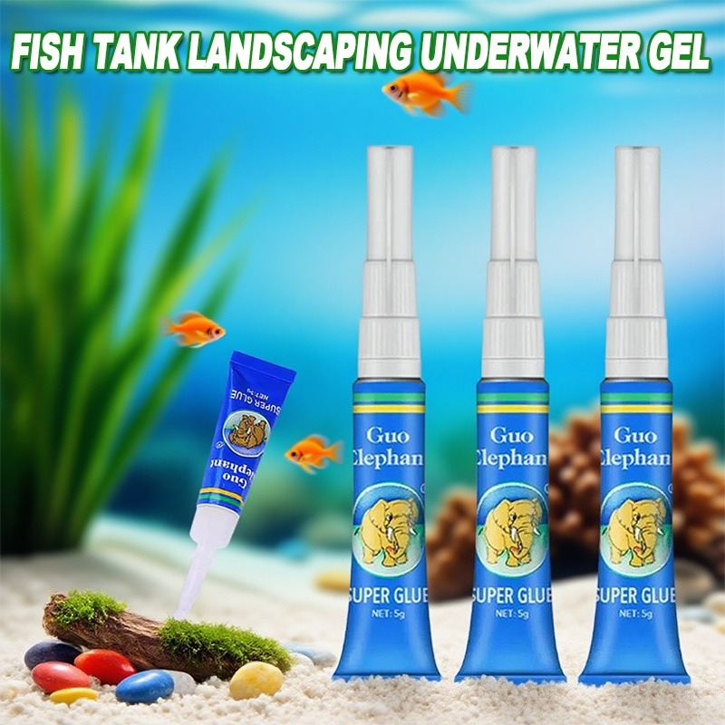 3/5/10pcs Fish Tank Landscapin - Aquarium Plant Glue Gel 评论和价格