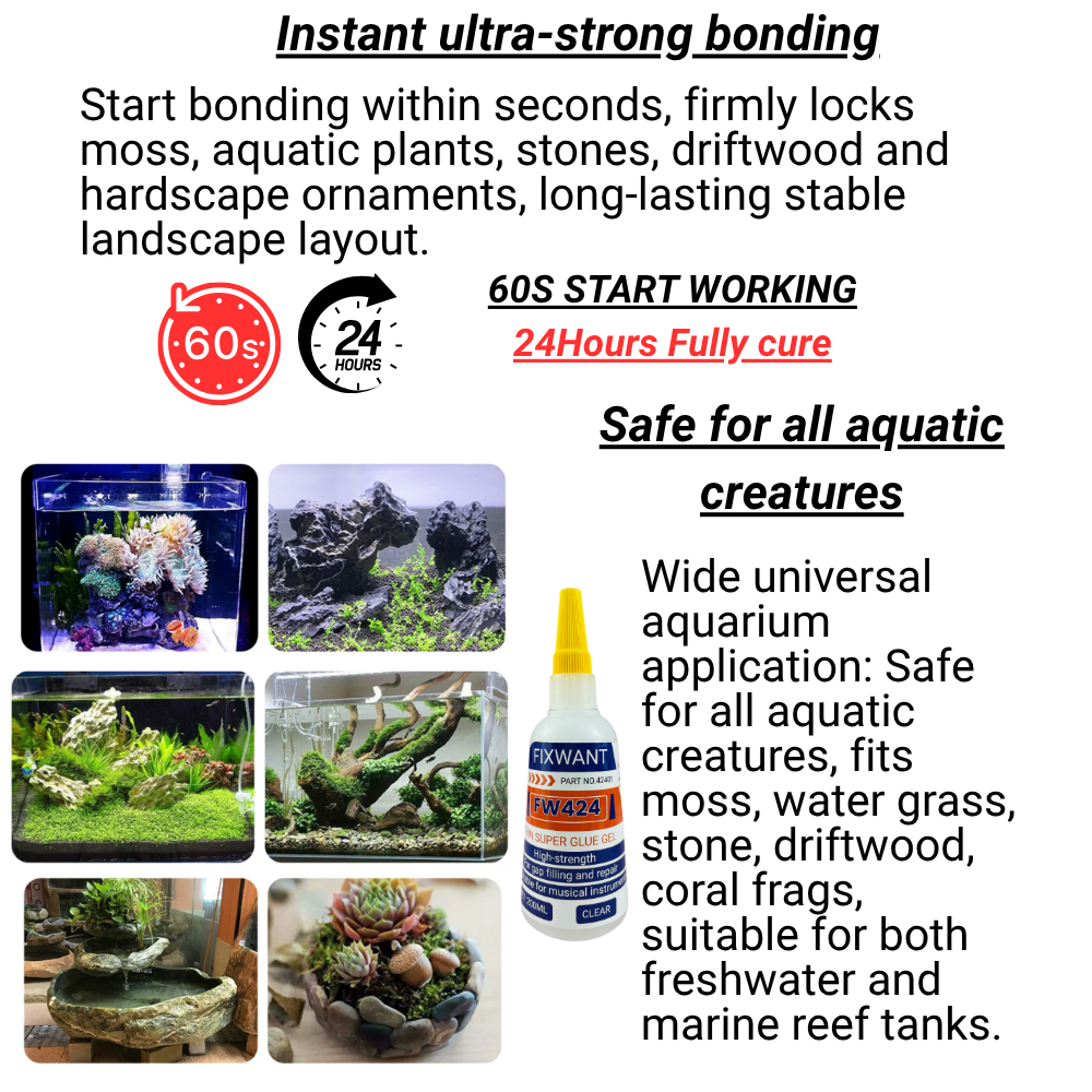 High Viscosity Thick Aquarium  - Aquarium Plant Glue Gel 评论和价格