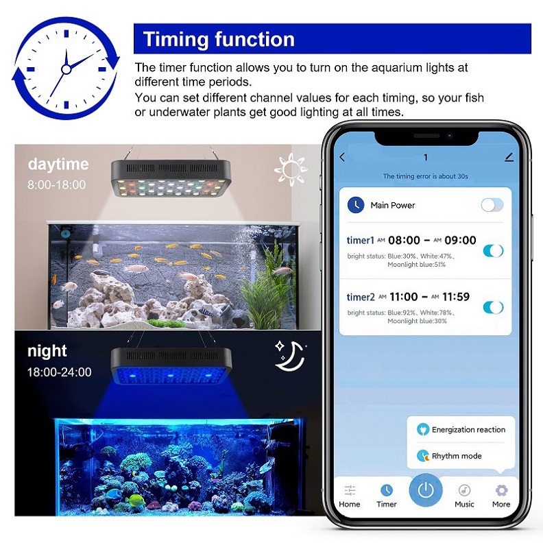 Wifi Control  Coral Reef 165w  - Planted Aquarium Models 评论和价格