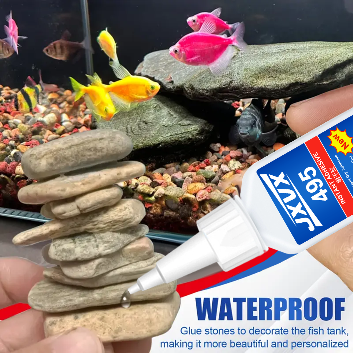 Fish Tank Multi-Purpose Thick  - Aquarium Plant Glue Gel 评论和价格
