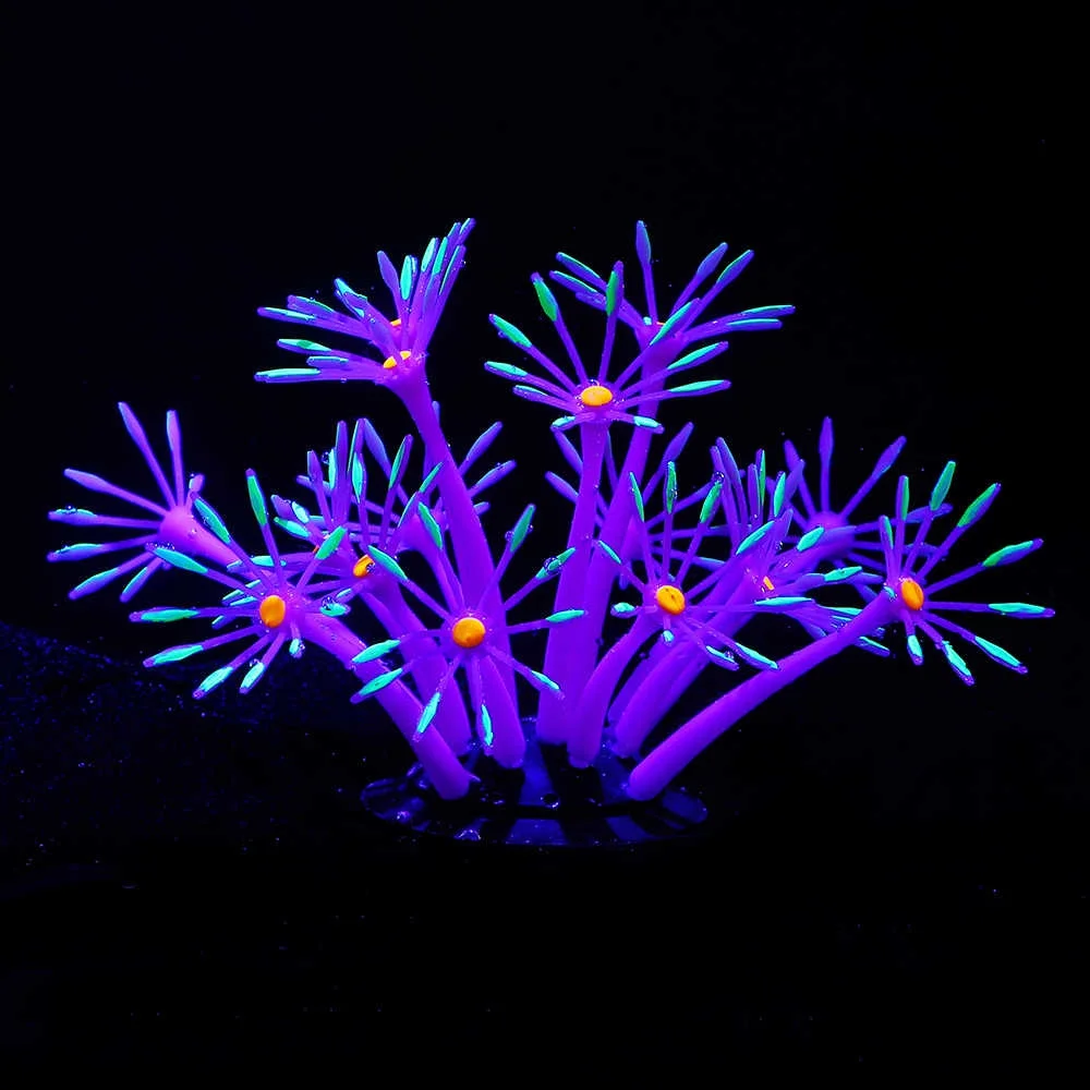 Glowing Aquarium Coral Plant O - Planted Aquarium Supplies 评论和价格