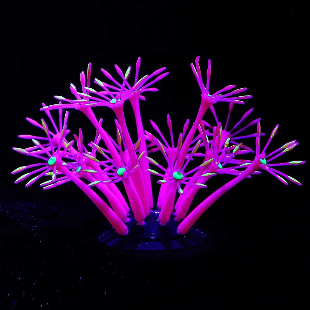 Glowing Aquarium Coral Plant O - Planted Aquarium Supplies 评论和价格