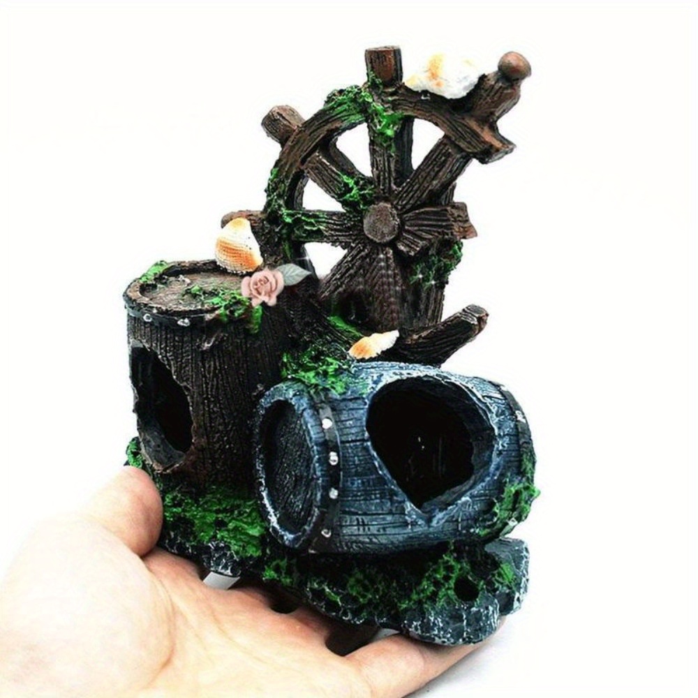 Steering Wheel Wine Barrel Res - Planted Aquarium Supplies 评论和价格