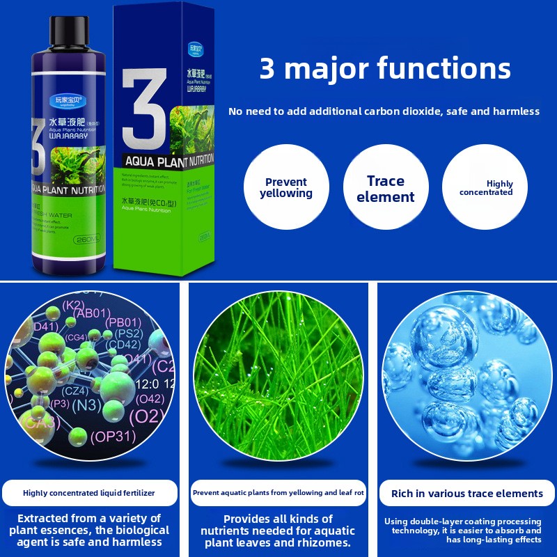 WAJABABY Liquid Aquarium Plant - Aquarium Plant Liquid Fertilizer 评论和价格