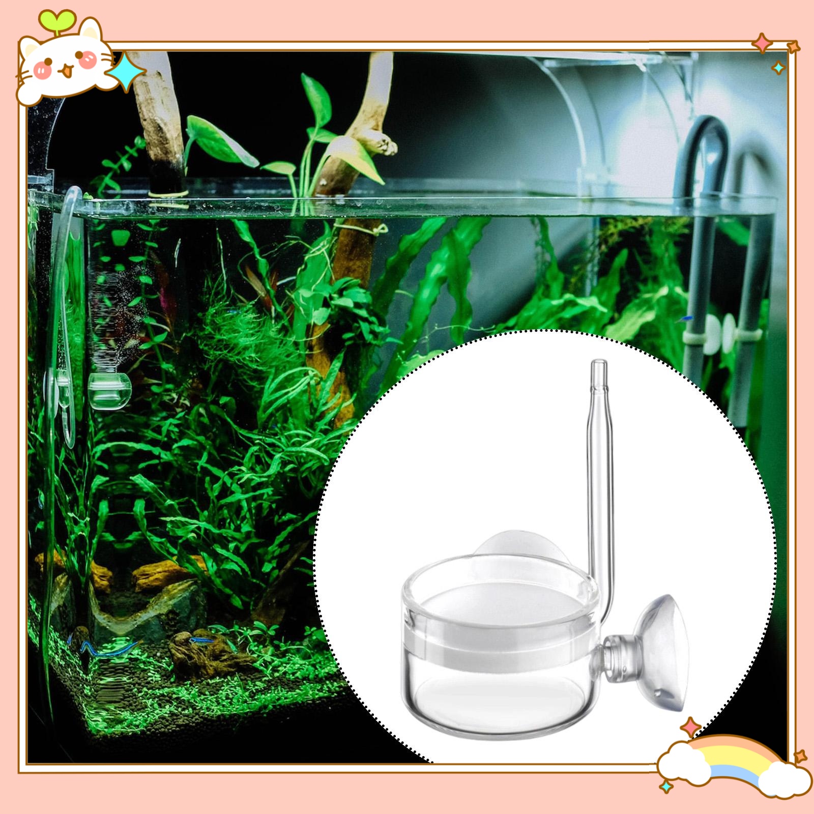 CO2 Diffuser Easily Clean for  - Planted Aquarium Equipment 评论和价格