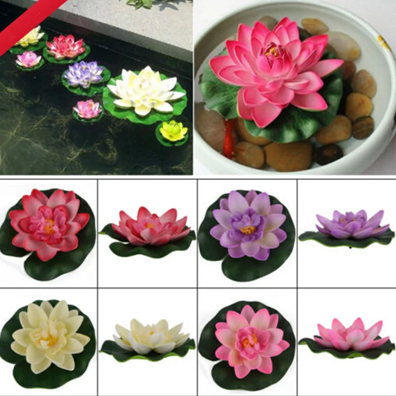 1Pc Floating Artificial Lotus  - Planted Aquarium Supplies 评论和价格