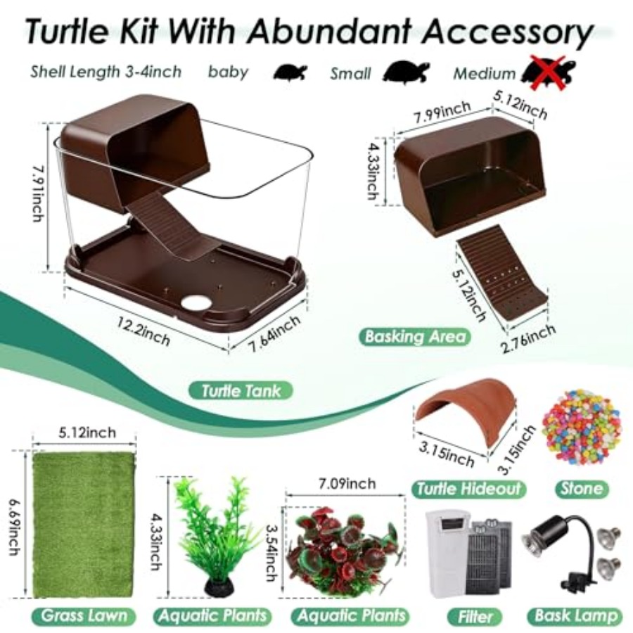 Turtle Tank Starter Kit, PC Tu - Planted Aquarium Starter Kit 评论和价格