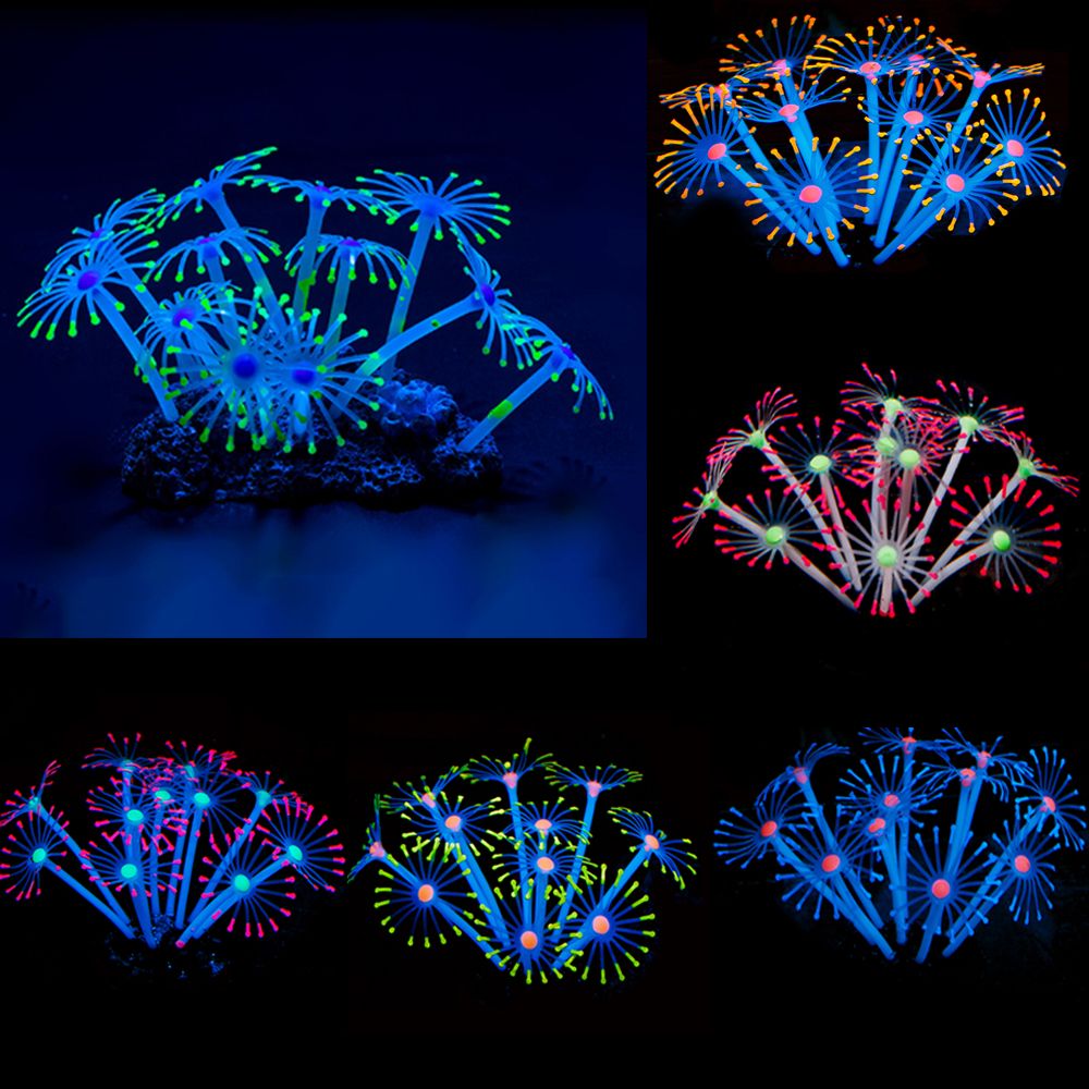 1Pc Silicone Glowing Artificia - Planted Aquarium Supplies 评论和价格