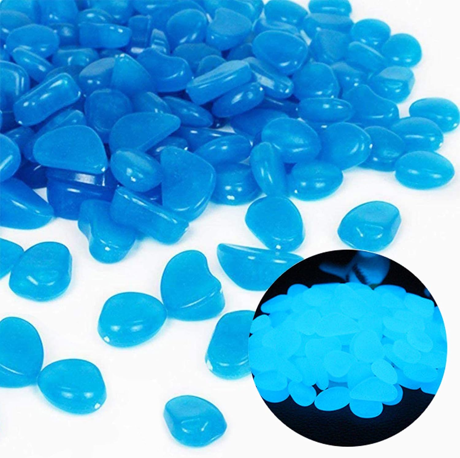 Fish Tank Rocks Glow Blue Pebb - Planted Aquarium With Rocks 评论和价格