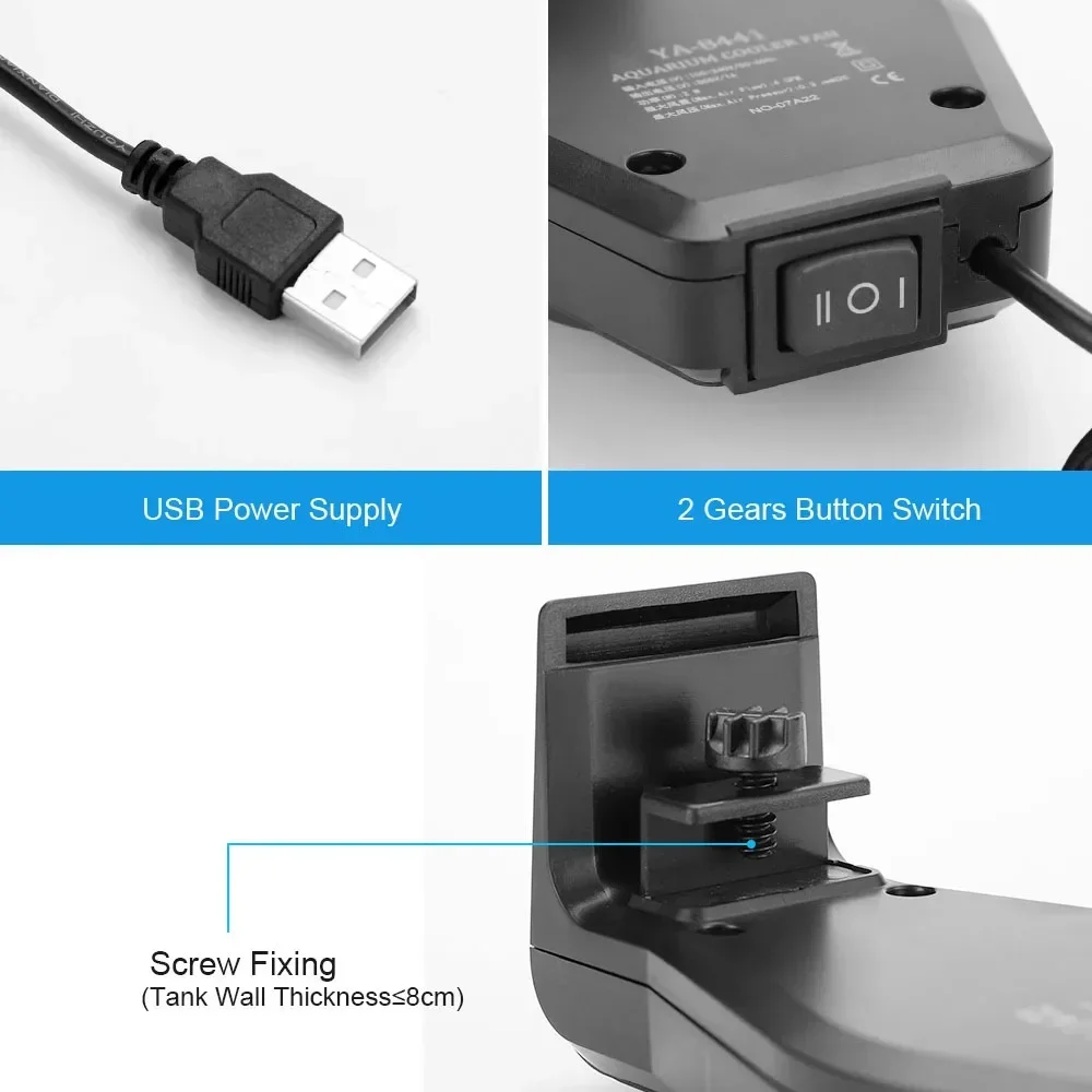 USB Aquarium Cooling Fan with  - Planted Aquarium Mini 评论和价格