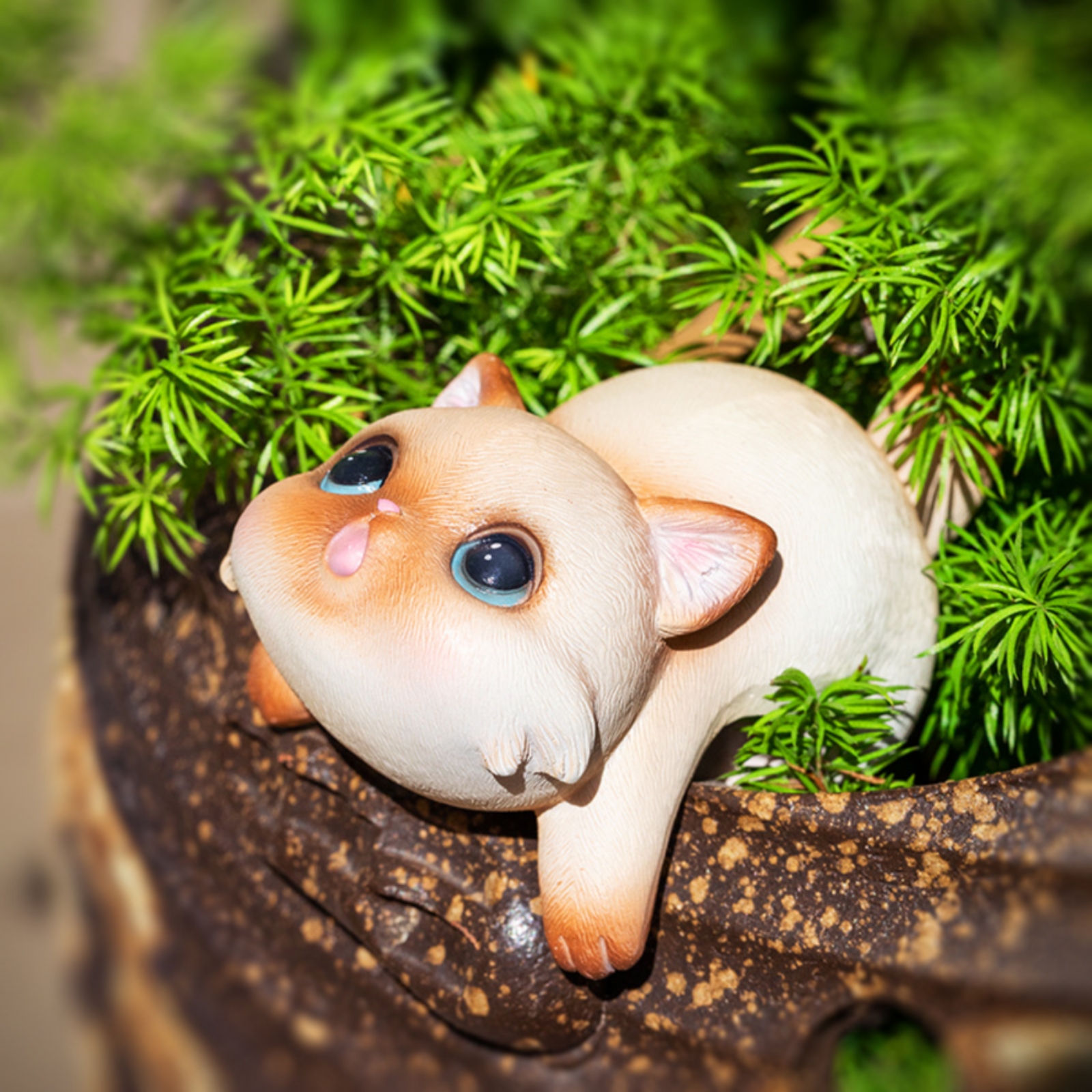 Hanging Cat Figurine Resin Cat - Planted Aquarium Models 评论和价格