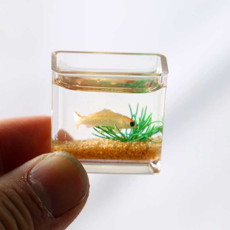 1Pc 1:12 Mini DollHouse Simula - Planted Aquarium Models 评论和价格