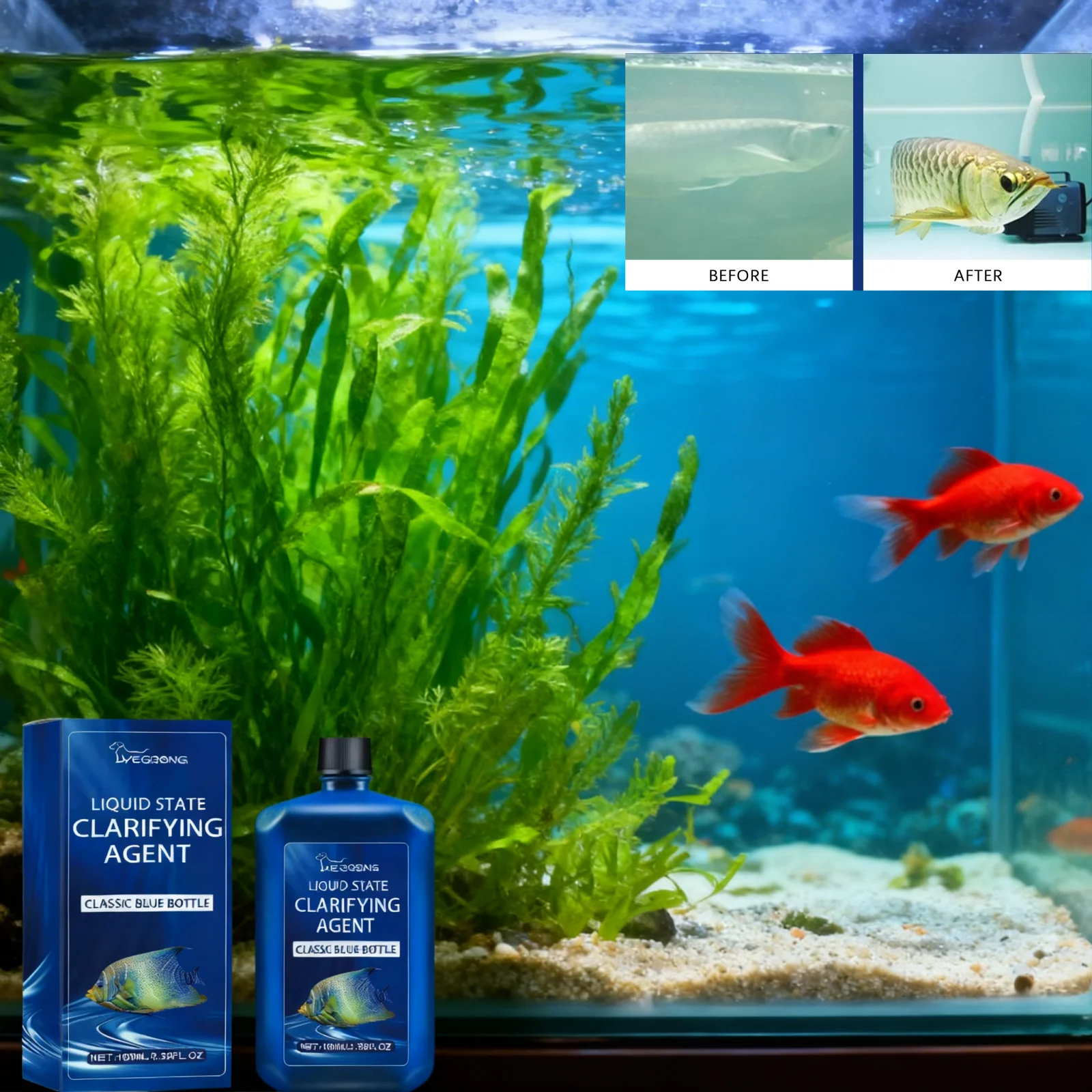 Aquarium Water Clarifier Fish  - Aquarium Plant Liquid Fertilizer 评论和价格
