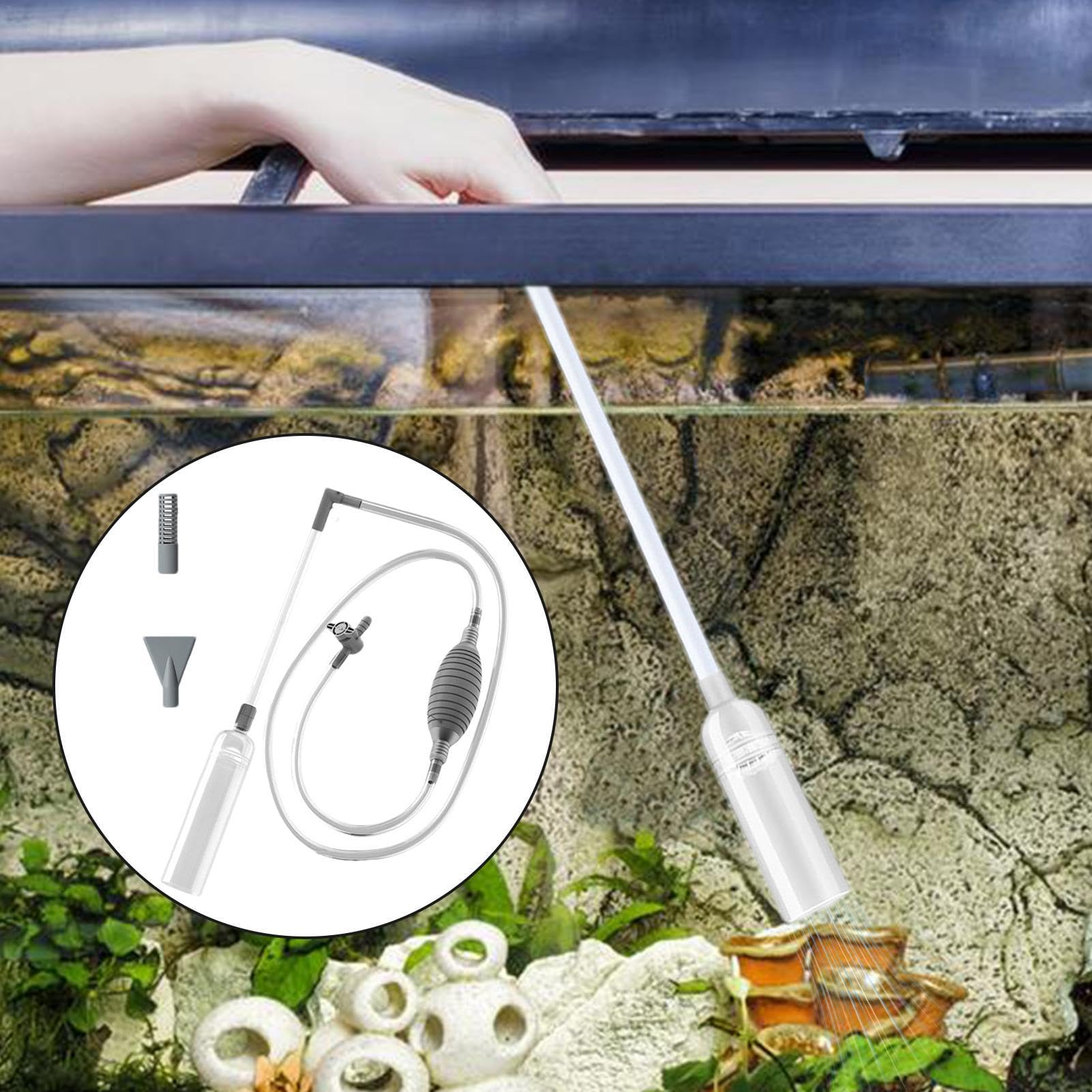 Fish Tank Aquarium Siphon Vacu - Planted Aquarium Maintenance Kit 评论和价格