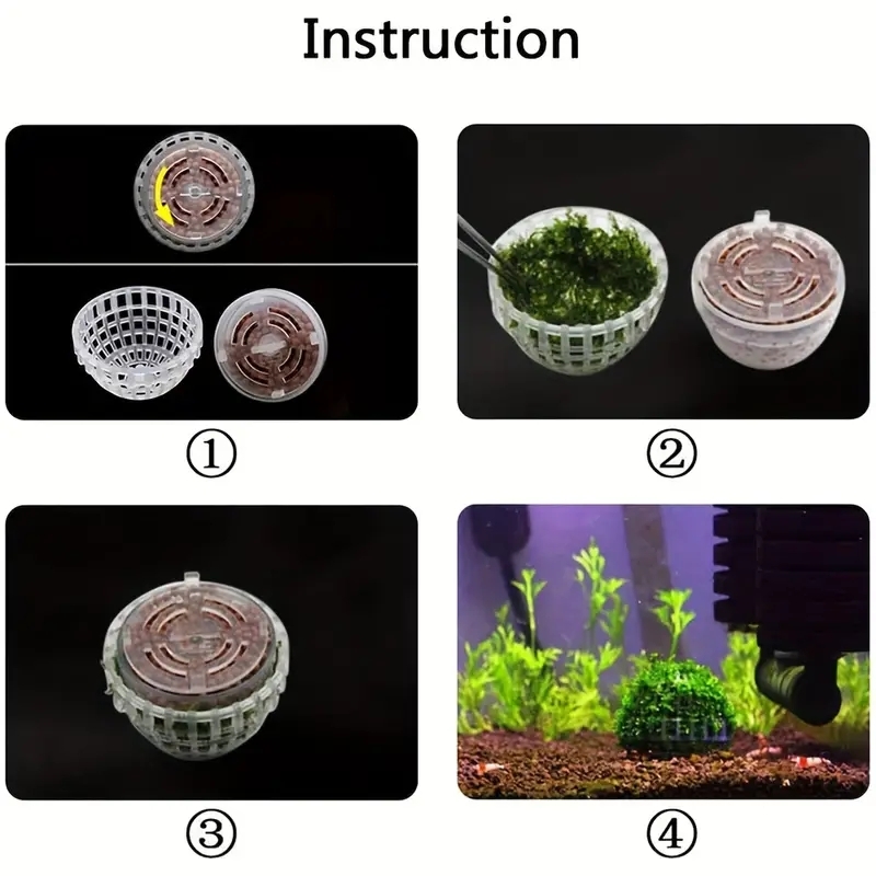 1pc Aquarium Moss Ball Holder, - Planted Aquarium Models 评论和价格